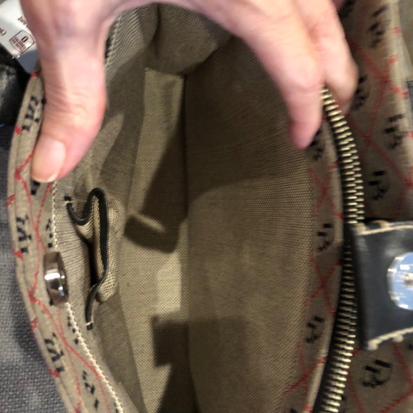 Dooney & Burke like new, navy and red - Picture 3 of 5